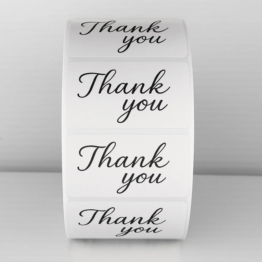 Cute Thank You Labels –Perfect for Packaging & Small Business Orders
